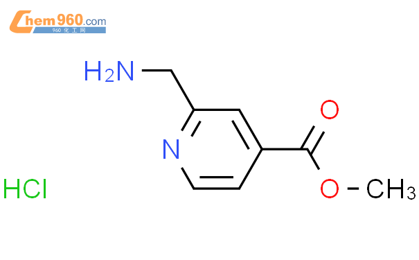 2-(氨基甲基)吡啶-4-羧酸甲酯盐酸盐结构式图片|1072438-54-0结构式图片