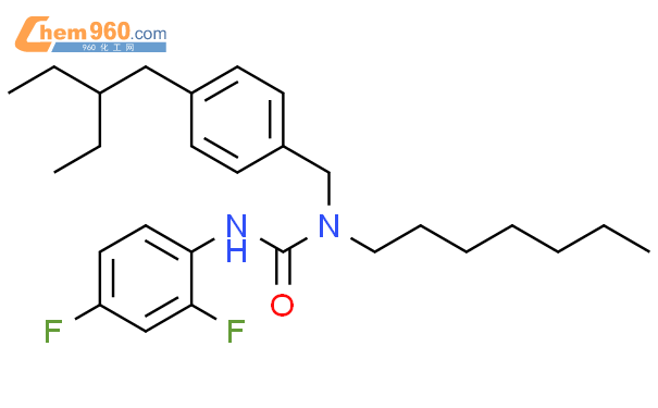 Urea N Difluorophenyl N Ethylbutyl Phenyl Methyl N Heptyl Cas