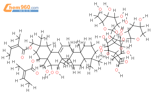 1075184-13-2_21,22-di-O-tigloyl-R1-barrigenol 3-O-[β-D-吡喃半乳糖基（1-2）][α-L ...