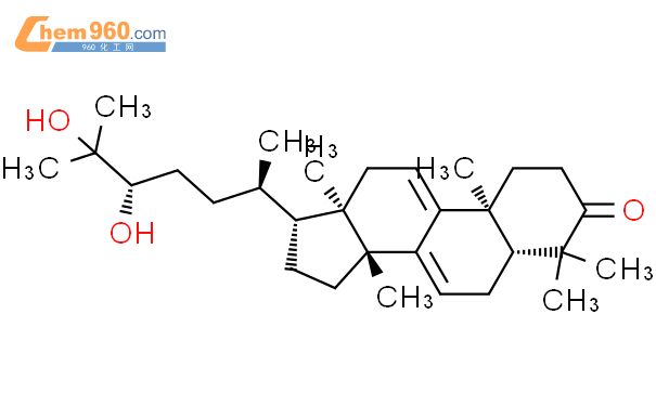 灵芝萜酮二醇结构式图片|107900-76-5结构式图片