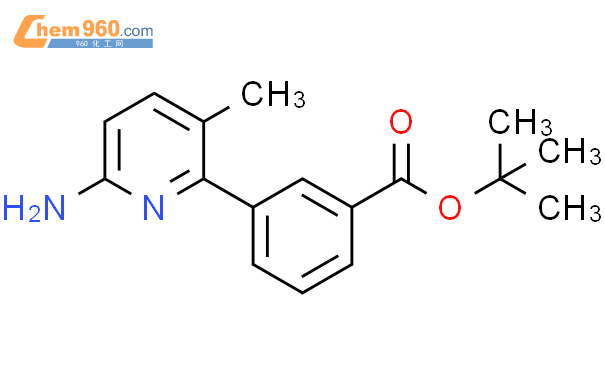 3-(6-氨基-3-甲基-吡啶-2-基)-苯甲酸叔丁酯结构式图片|1083057-14-0结构式图片