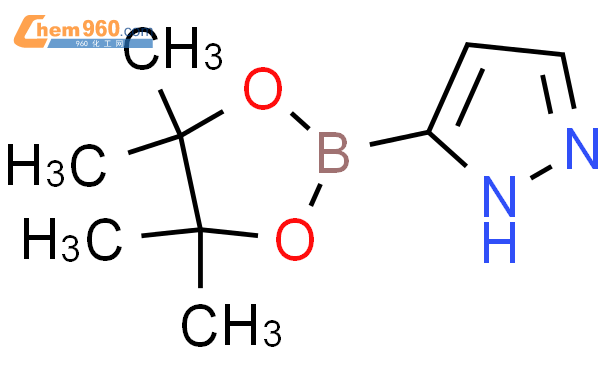5-(4,4,5,5-四甲基-1,3,2-二氧硼杂环戊烷-2-基)-1H-吡唑结构式图片|1086111-17-2结构式图片