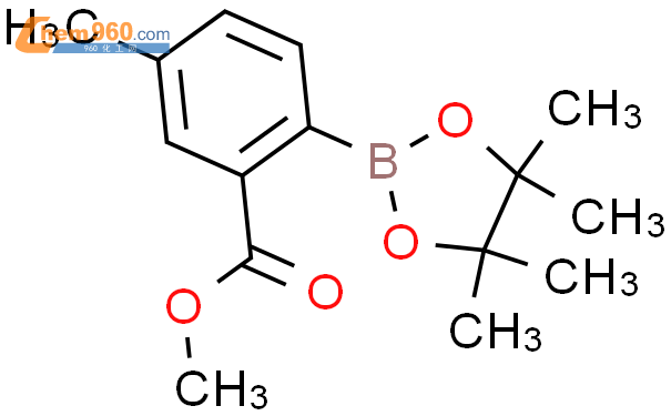 5-甲基-2-(4,4,5,5-四甲基-1,3,2-二噁硼烷-2-基)苯甲酸甲酯