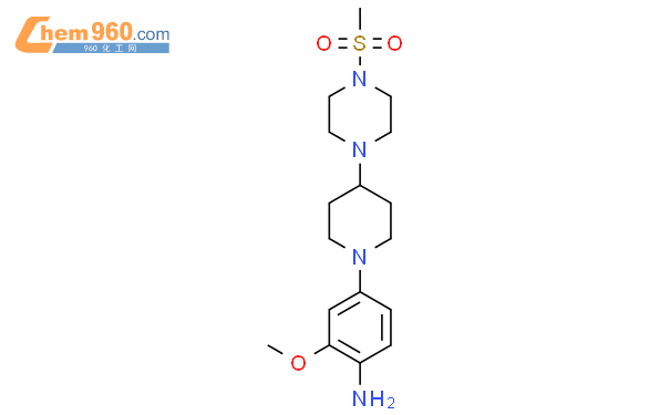 2-(methyloxy)-4-{4-[4-(methylsulfonyl)-1-piperazinyl]-1-piperidinyl}aniline