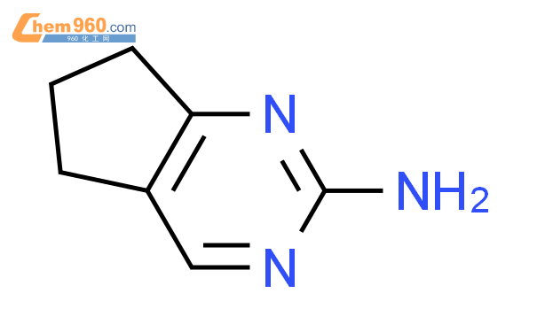 6,7-二氢-5H-环戊烷[d]嘧啶-2-胺结构式图片|108990-72-3结构式图片