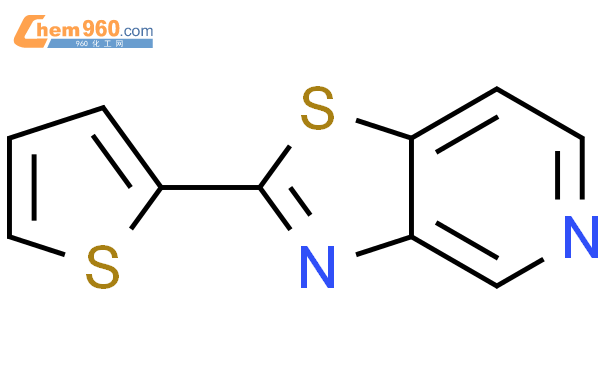 109202-23-5,Thiazolo[4,5-c]pyridine, 2-(2-thienyl)-化学式、结构式、分子式、mol – 960化工网