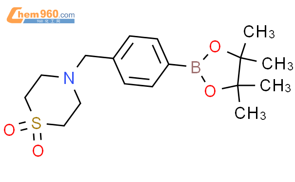 4-(4-(4,4,5,5-Tetramethyl-1,3,2-dioxaborolan-2-yl)benzyl)thiomorpholine 1,1-dioxide