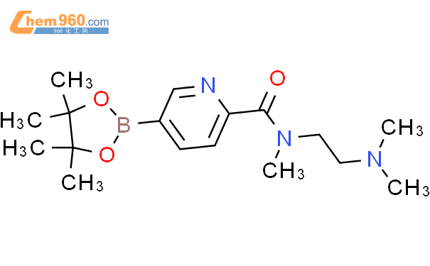 N-[2-(二甲基氨基)乙基]-N-甲基-5-(4,4,5,5-四甲基-1,3,2-二噁硼烷-2-基)-2-吡啶羧酰胺