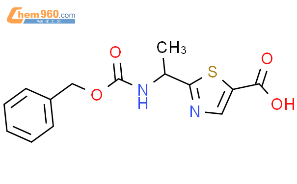 2-(1-(((苄氧基)羰基)氨基)乙基)噻唑-5-羧酸结构式图片|1095823-52-1结构式图片