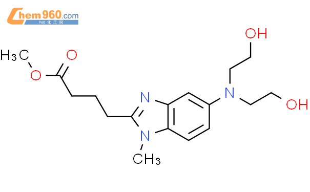 Methyl 4-{5-[bis(2-hydroxyethyl)amino]-1-methyl-1H-benzimidazol-2 -yl}butanoate