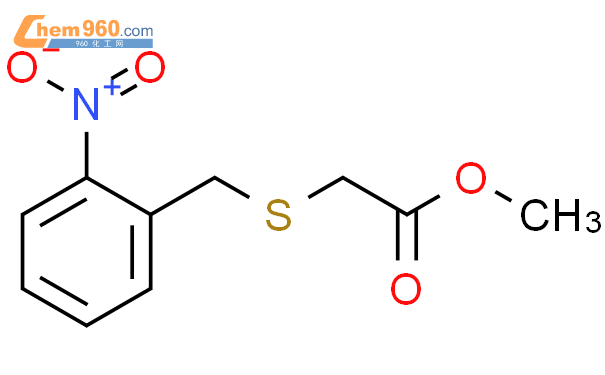 110035 67 1acetic Acid 2 Nitrophenylmethyl Thio Methyl Ester化学式、结构式、分子式、mol 960化工网 