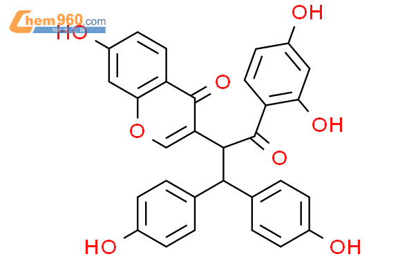 110383 39 64h 1 Benzopyran 4 One3 1r 1 Bis4 Hydroxyphenylmethyl 2 24 Dihydroxyphenyl 