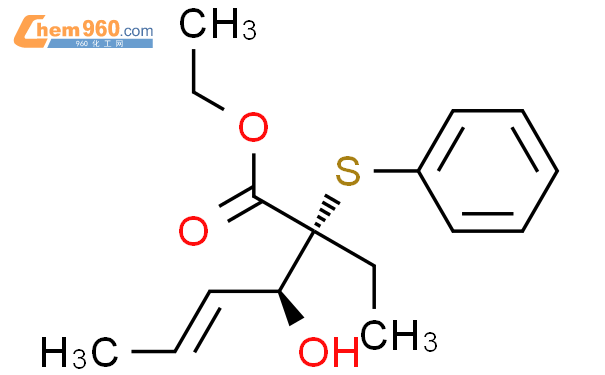 111722 97 5 4 Hexenoic acid 2 ethyl 3 hydroxy 2 phenylthio ethyl ester R S CAS号 111722