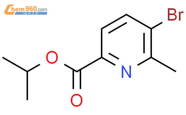 5-bromo-6-methyl-pyridine-2-carboxylic acid isopropyl ester结构式图片|1122092-09-4结构式图片