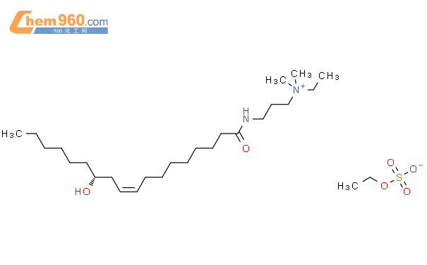 蓖麻醇酸酰胺丙基乙基二甲基铵乙基硫酸盐