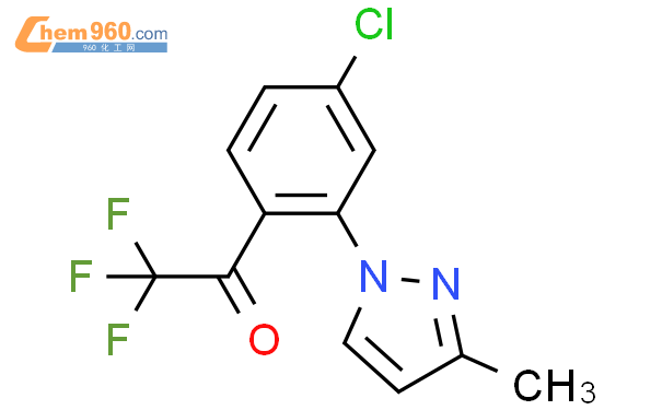 1- [4-氯-2-(3-甲基-1H-吡唑-1-基)苯基] -2,2,2-三氟乙烷-1-酮结构式图片|1125828-30-9结构式图片
