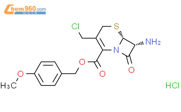 (6R,7R)-4-甲氧基苄基 7-氨基-3-(氯甲基)-8-氧代-5-硫杂-1-氮杂双环[4.2.0]辛-2-烯-2-羧酸酯盐酸盐