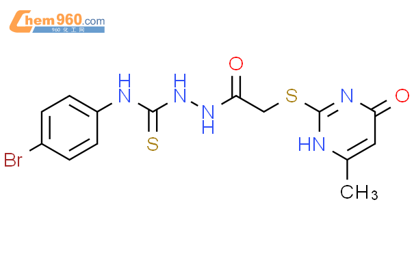 113766 94 2acetic Acid 14 Dihydro 6 Methyl 4 Oxo 2 Pyrimidinylthio 2 4 Bromophenyl 