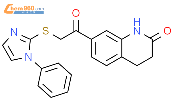 113856 11 4 2 1H Quinolinone 3 4 dihydro 7 1 phenyl 1H imidazol 2 yl thio acetyl CAS号