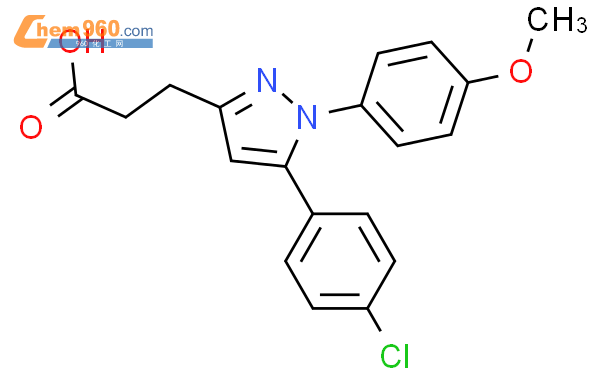 3-(5-(4-氯苯)-1-(4-甲氧基苯)-1H-吡唑-3-)丙酸