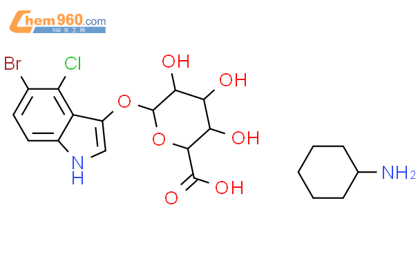 5-溴-4-氯-3-吲哚基-β-D-葡萄糖苷酸环己铵盐
