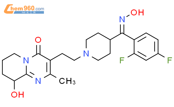3-(2-(4-((2,4-difluorophenyl)(hydroxyimino)methyl)piperidin-1-yl)ethyl)-9-hydroxy-2-methyl-6,7,8,9-tetrahydro-4H-pyrido[1,2-a]pyrimidin-4-one