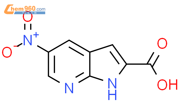 5-硝基-1H-吡咯并[2,3-b]吡啶-2-羧酸结构式图片|1150618-15-7结构式图片