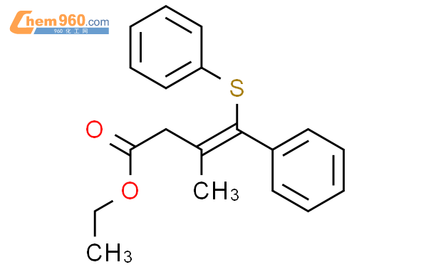 115205 59 9 3 Butenoic acid 3 methyl 4 phenyl 4 phenylthio ethyl ester Z 化学式结构式分子式mol