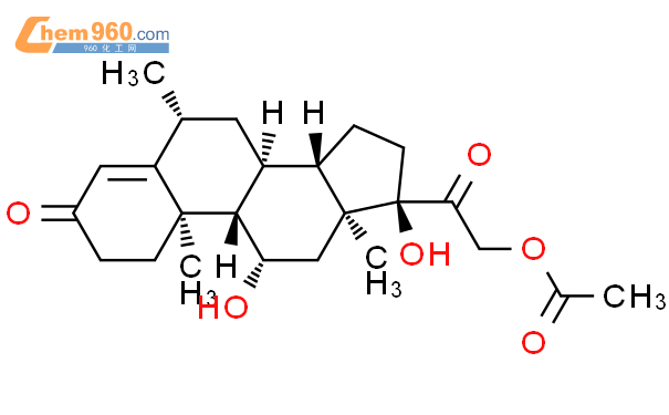 17-Hydroxy-6β-methyl Corticosterone 21-Acetate结构式图片|115223-47-7结构式图片