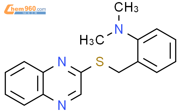 115366 74 0 Benzenamine N N Dimethyl 2 2 Quinoxalinylthio Methyl