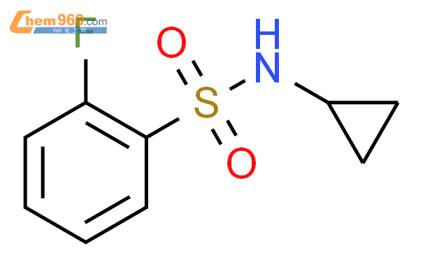 n-環丙基-2-氟苯磺酰胺結構式圖片