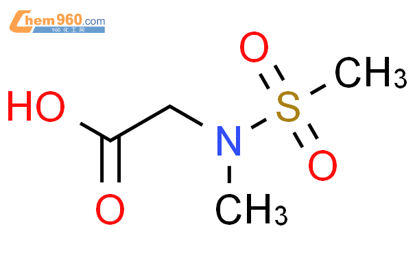 N-甲基-n-(甲基磺酰基)甘氨酸结构式图片|115665-52-6结构式图片