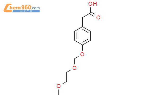 1160755 20 3 2 4 2 Methoxyethoxy Methoxy Phenyl Acetic Acid化学式、结构式、分子式、mol 960化工网