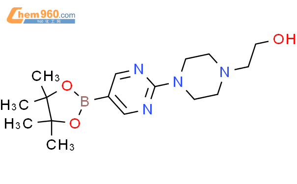 2-(4-(5-(4,4,5,5-四甲基-1,3,2-二噁硼烷-2-基)嘧啶-2-基)哌嗪-1-基)乙醇
