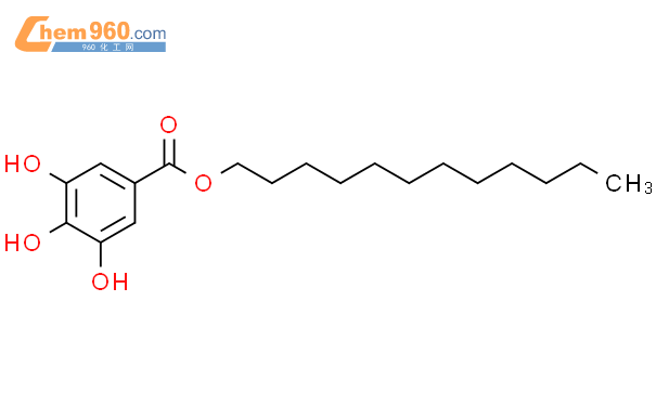 没食子酸十二酯结构式图片|1166-52-5结构式图片