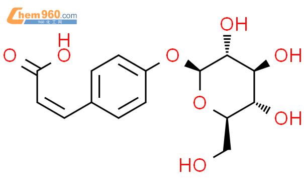 香豆酸-4-葡萄糖苷结构式图片|117405-48-8结构式图片