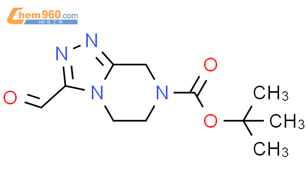 1174069 03 4tert Butyl 3 Formyl 56 Dihydro 124 Triazolo 43 A Pyrazine 78h Carboxylate化学式 