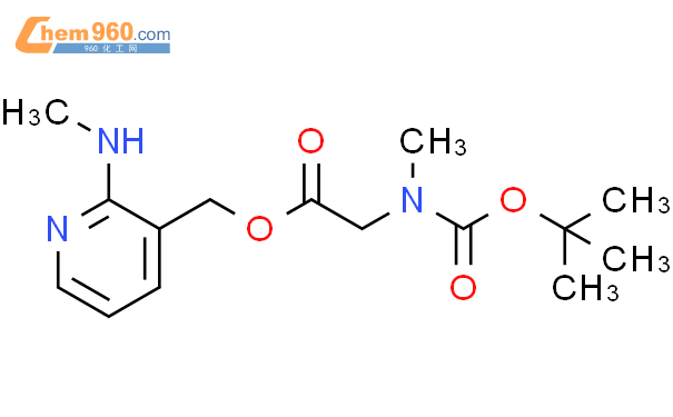 3-(叔丁氧羰基甲基氨基)乙酰氧基甲基-2-甲氨基吡啶