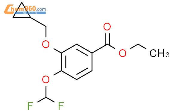 Ethyl 3-(cyclopropylmethoxy)-4-(difluoromethoxy)benzoate