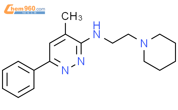 118270-29-4_3-Pyridazinamine, 4-methyl-6-phenyl-N-[2-(1-piperidinyl ...