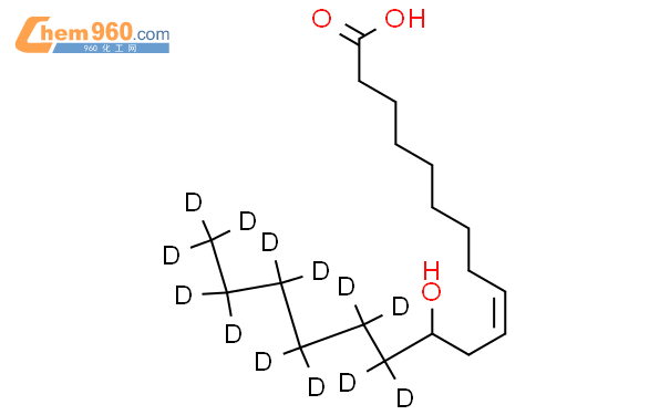 1185241-50-2,rac Ricinoleic Acid-d13化学式、结构式、分子式、mol – 960化工网
