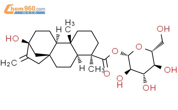 甜菊醇-19-葡萄糖苷结构式图片|1185737-16-9结构式图片
