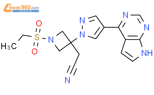 磺酰基)-3-[4-(7H-吡咯并[2,3-d]嘧啶-4-基)-1H-吡唑-1-基]-3-氮