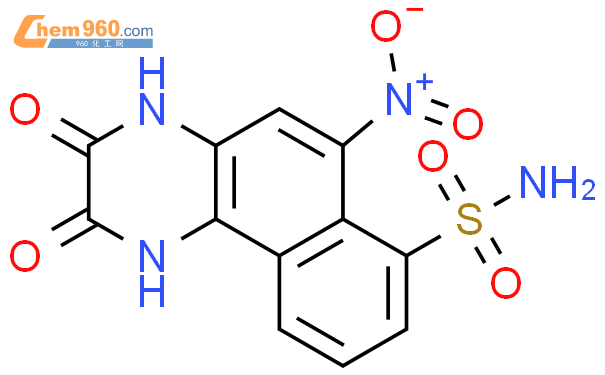 2,3-二氧代-6-硝基-7-硫酰胺基苯并(f)喹喔啉结构式图片|118876-58-7结构式图片