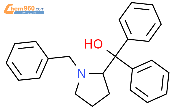 (S)-(1-苄基吡咯烷-2-基)二苯基甲醇结构式图片|118970-95-9结构式图片