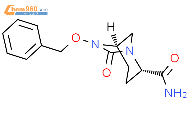 (2S,5R)-6-(苄氧基)-7-氧代-1,6-二氮杂双环[3.2.1]辛烷-2-羧酰胺结构式图片|1192651-49-2结构式图片