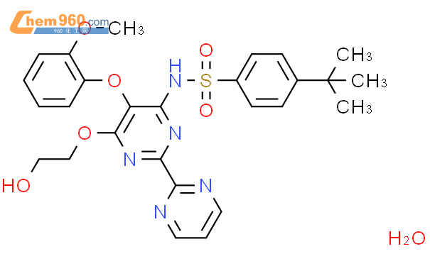 4-叔丁基-n-(6-(2-羟基乙氧基)-5-(2-甲氧基苯氧基)-2,2-bi嘧啶-4-基)苯磺酰胺 水合物