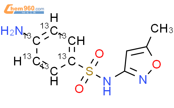 磺胺甲恶唑-13c6标准品结构式图片|1196157-90-0结构式图片