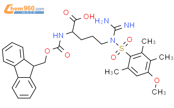 N-Fmoc-N'-(4-甲氧基-2,3,6-三甲基苯磺酰基)-D-精氨酸