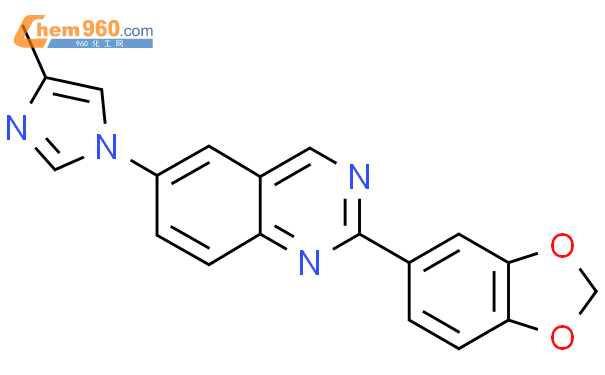 1201902 06 8 2 benzo d 1 3 dioxol 5 yl 6 4 methyl 1H imidazol 1 yl quinazoline化学式结构式分子式